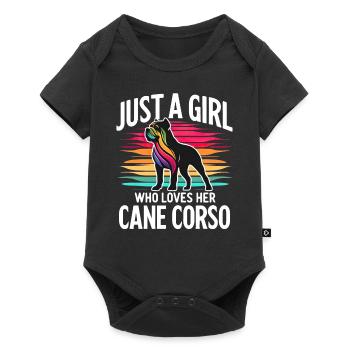 Cane Corso Chien - Body à manches courtes Premium Bébé - noir - Devant
