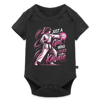 Karaté Karaté Combattant Arts martiaux - Body à manches courtes Premium Bébé - noir - Devant