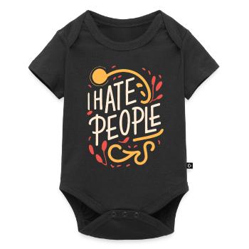 Funny, sarcasm, sarcastic humor, irony - Baby Premium short-sleeve bodysuit - black - Front