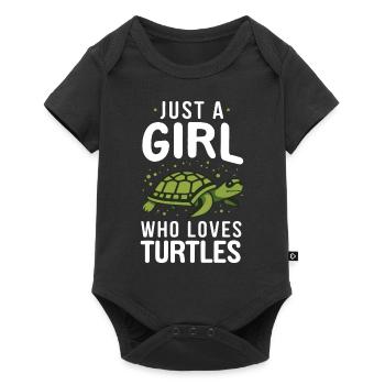Tortue Tortue De Mer Tortue Animal - Body à manches courtes Premium Bébé - noir - Devant