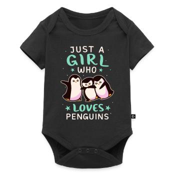 Penguin Penguin Animal - Baby Premium short-sleeve bodysuit - black - Front
