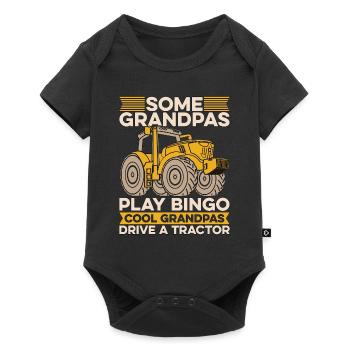 Harvester Some Grandpas Play Bingo Farming Life - Baby Premium short-sleeve bodysuit - black - Front