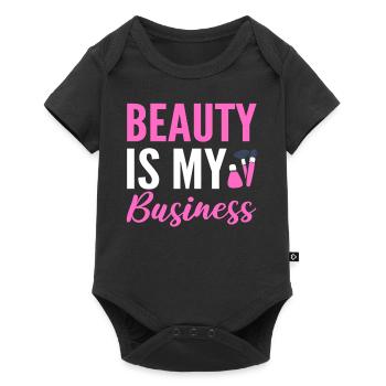 Beauty Is My Business Maskenbildner - Baby Premium Kurzarmbody - Schwarz - Vorne
