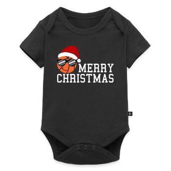 Basketball, Christmas Greeting, Athletic Magic - Baby Premium short-sleeve bodysuit - black - Front