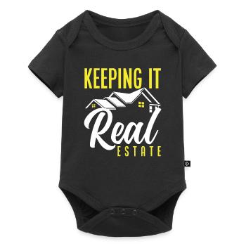Real Estate Agent House Seller - Baby Premium short-sleeve bodysuit - black - Front