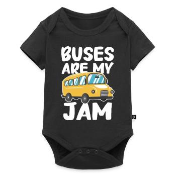 Bus Bus Driver School Bus - Baby Premium short-sleeve bodysuit - black - Front