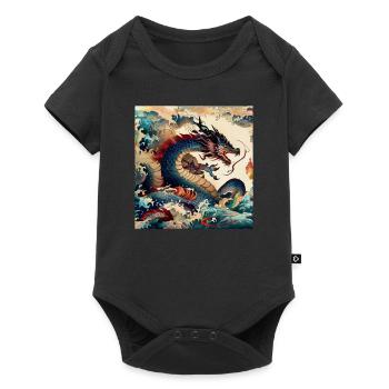 Dragon Japonais - Body à manches courtes Premium Bébé - noir - Devant