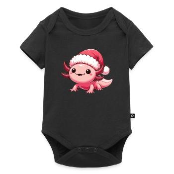 Axolotl Noël Axolotls mignons Joyeux Noël - Body à manches courtes Premium Bébé - noir - Devant