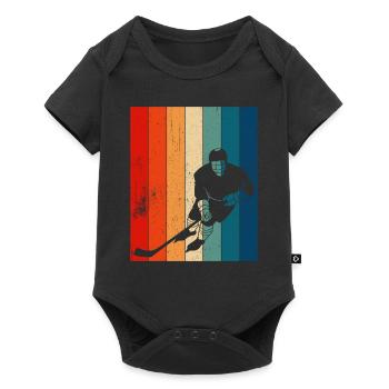 Dicton de hockey sur glace pour les joueurs de hockey sur glace - Body à manches courtes Premium Bébé - noir - Devant