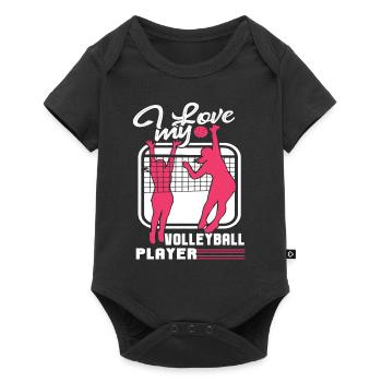 Volleyball I Love My Volleyball Player - Baby Premium short-sleeve bodysuit - black - Front
