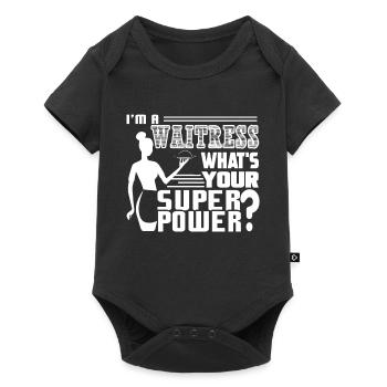 Waitress Waitress What's Your Superpower - Baby Premium short-sleeve bodysuit - black - Front