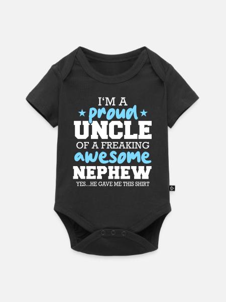 Onkel Fmilie Großonkel Onkels - Baby Premium Kurzarmbody - Schwarz