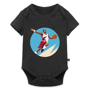 BASKETBALL forever! - Baby Premium short-sleeve bodysuit - black - Front