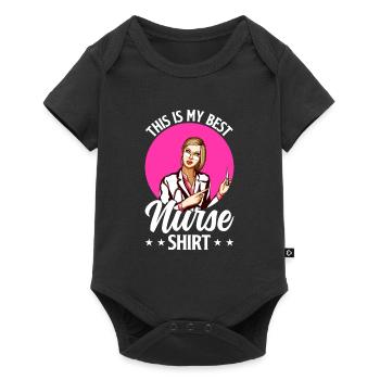 This Is My Best Nurse Shirt - Nursing Best Nurse - Baby Premium short-sleeve bodysuit - black - Front