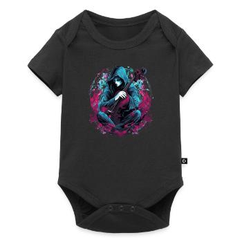 Cellospieler Cellist-Musikerin Collo-Musik - Baby Premium Kurzarmbody - Schwarz - Vorne
