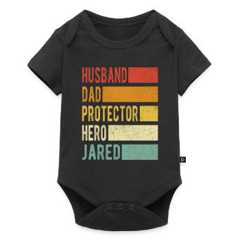 Jared Name Dad Gift - Baby Premium short-sleeve bodysuit - black - Front