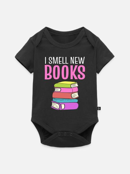 Buchliebhaber Bibliothekar - Baby Premium Kurzarmbody - Schwarz