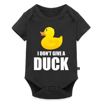 I don't give a Duck - Baby Premium short-sleeve bodysuit - black - Front