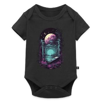 Gothique Vaporwave mysticisme obscurité oeuvre - Body à manches courtes Premium Bébé - noir - Devant