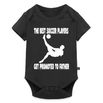 Joueur de football Équipe de football Conception de football - Body à manches courtes Premium Bébé - noir - Devant
