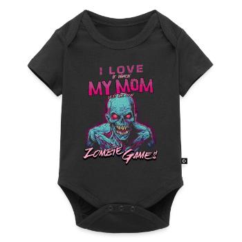 J’aime ma maman Zombie Jeux vidéo pour les joueurs Gamers - Body à manches courtes Premium Bébé - noir - Devant
