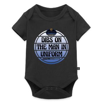 Dibs Sur Homme En Uniforme Femme De Police - Body à manches courtes Premium Bébé - noir - Devant