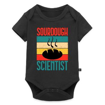 Drôle De Scientifique Au Levain Boulanger Femme - Body à manches courtes Premium Bébé - noir - Devant