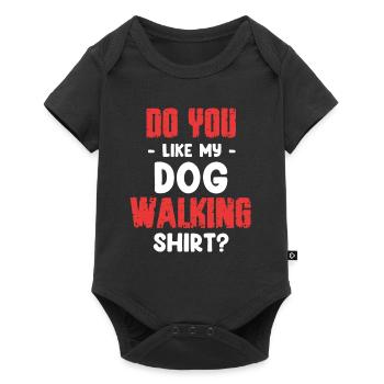 Aimez-vous ma chemise de promenade pour chien ? Chien Chien - Body à manches courtes Premium Bébé - noir - Devant