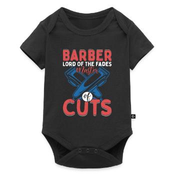 Barber Lord Of The Fades Master of Cuts Haircut Ba - Baby Premium short-sleeve bodysuit - black - Front