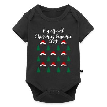 Forest Christmas with Hats Official Sleep Shirt - Baby Premium short-sleeve bodysuit - black - Front