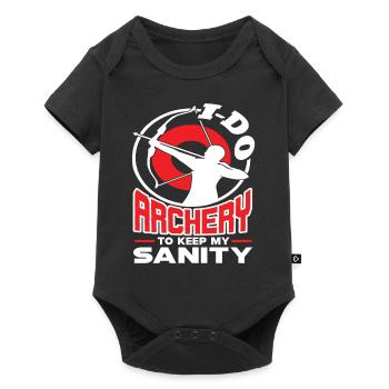 Archery I Do Archery To Keep My Sanity - Baby Premium short-sleeve bodysuit - black - Front