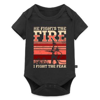Équipes de pompiers ́ - Body à manches courtes Premium Bébé - noir - Devant