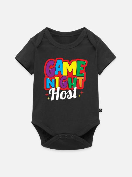 Brettspiele Spielbrett Geschenk - Baby Premium Kurzarmbody - Schwarz