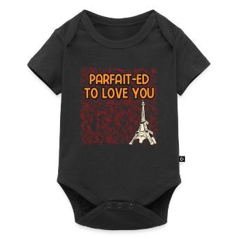 Parfait ed to Love You Lover French Husband France - Baby Premium Kurzarmbody - Schwarz - Vorne