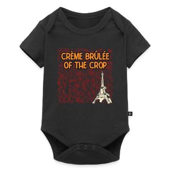 Creme Brulee of the Crop Foodie Mille Feuille Food - Baby Premium Kurzarmbody - Schwarz - Vorne