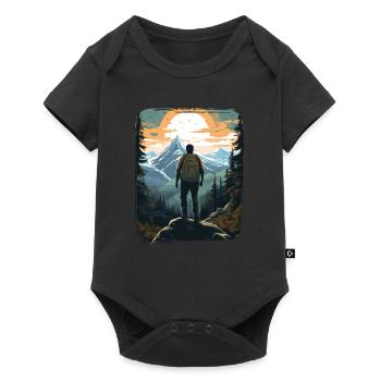 Forest Nature Trekking Adventure - Baby Premium short-sleeve bodysuit - black - Front