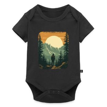 Forest Nature Trekking Adventure - Baby Premium short-sleeve bodysuit - black - Front