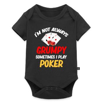 I'm not always grumpy. Sometimes I play - Baby Premium short-sleeve bodysuit - black - Front