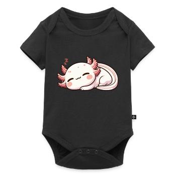Axolotl Kawaii Chemise de sommeil Relax - Body à manches courtes Premium Bébé - noir - Devant