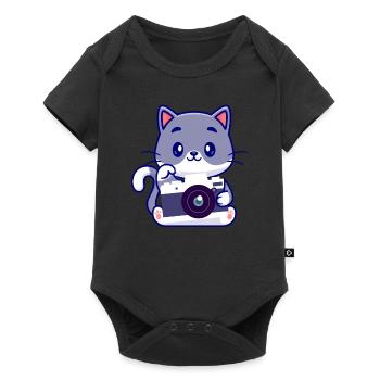 Drôle Photographie Photographe Photographe Cadeau - Body à manches courtes Premium Bébé - noir - Devant