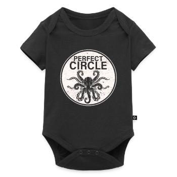 Perfekter Kreis Octopi Mathelehrer Octopus Pi Day - Baby Premium Kurzarmbody - Schwarz - Vorne