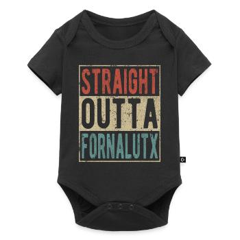 Direkt aus Fornalutx - Baby Premium Kurzarmbody - Schwarz - Vorne