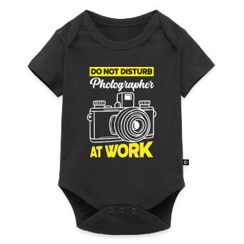 Drôle Photographie Photographe Photographe Cadeau - Body à manches courtes Premium Bébé - noir - Devant