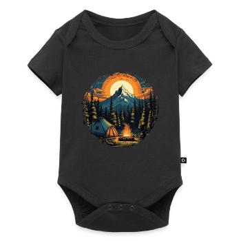 Forest Nature Trekking Adventure - Baby Premium short-sleeve bodysuit - black - Front