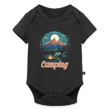 Forest Nature Trekking Adventure - Baby Premium short-sleeve bodysuit - black - Front