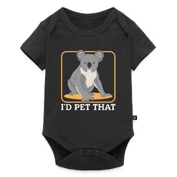 Koala Koalas Koala ours Koala ours cadeau - Body à manches courtes Premium Bébé - noir - Devant