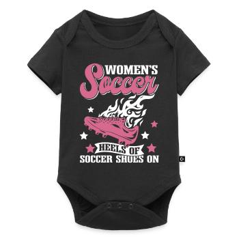 Soccer féminin, Football féminin, Football féminin - Body à manches courtes Premium Bébé - noir - Devant