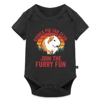 Fan Club des cochons d’Inde : rejoignez l’amateur de Cavy à fourrure - Body à manches courtes Premium Bébé - noir - Devant