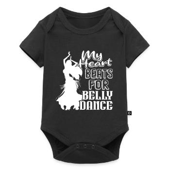 Belly Dance My Heart Beats For Belly Dance - Baby Premium short-sleeve bodysuit - black - Front