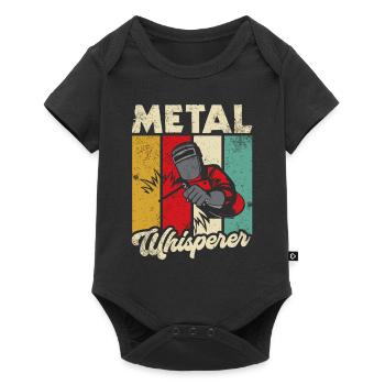 Welding Welding Worker Metalworking - Baby Premium short-sleeve bodysuit - black - Front
